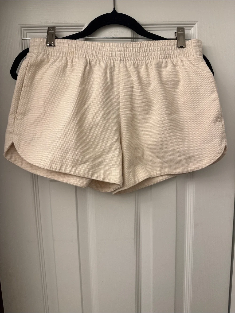 Aritzia Cream Athletic Shorts